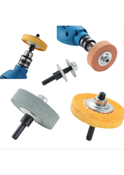 Parlatma Parlatma Tekerleği Seti 3 Inç, Tezgah Parlatıcı/tezgah Taşlama Makinesi Için, Parlatma Tekerleği Deliği 3/8 Inç, Matkap Mil Adaptör Seti (Yurt Dışından) modelleri