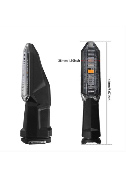 Kawasakı Versys 650 1000 X250 X300 Motosiklet LED Dönüş Sinyali Gösterge Işıkları Flaşörler Aksesuarları, B (Yurt Dışından) modelleri