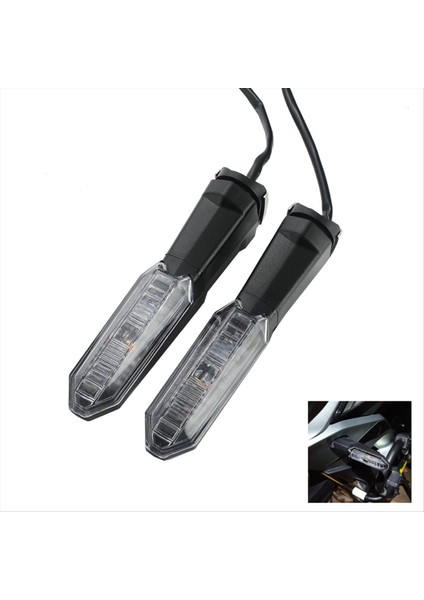 Kawasakı Versys 650 1000 X250 X300 Motosiklet LED Dönüş Sinyali Gösterge Işıkları Flaşörler Aksesuarları, B (Yurt Dışından) indirimleri