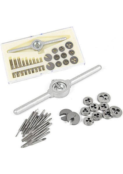 31 Parça Metrik Kılavuz ve Kalıp Seti El Kılavuz Matkap Ucu Vida Kılavuz Hss Diş Kalıp Anahtarı Saplı Kılavuz ve Kalıp Seti (Yurt Dışından)