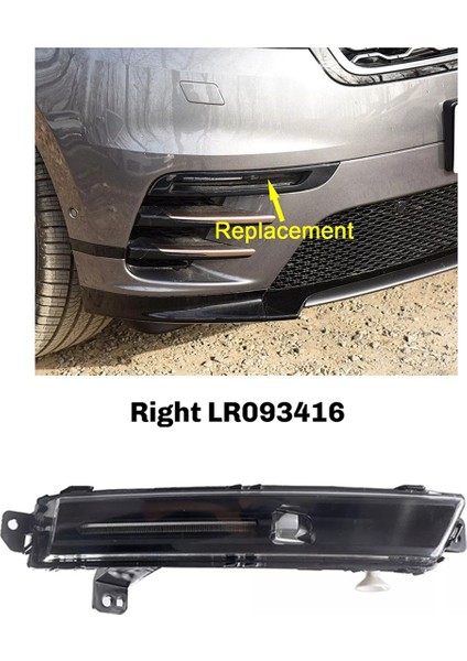 Range Rover Velar 2018-2020 Sağ Için Gündüz Farı Ön Sis Farı Lambası Grubu LR093416 (Yurt Dışından) indirimleri