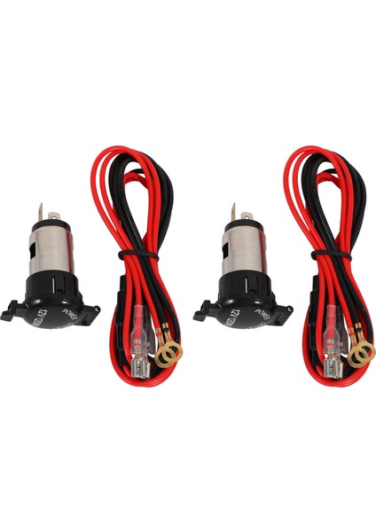 2x Evrensel 12V-24V 120W Su Geçirmez Araba Kadın Çakta Çak Çakası Güç Soketi Çıkış Adaptör Fişi Kapanış Kapağı (Yurt Dışından)