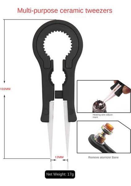 Kendin Yap Alet Seti, Çok Amaçlı Seramik Cımbız Seti, Kesici, Katlanır Makas, Fırça, Tornavida (Yurt Dışından)