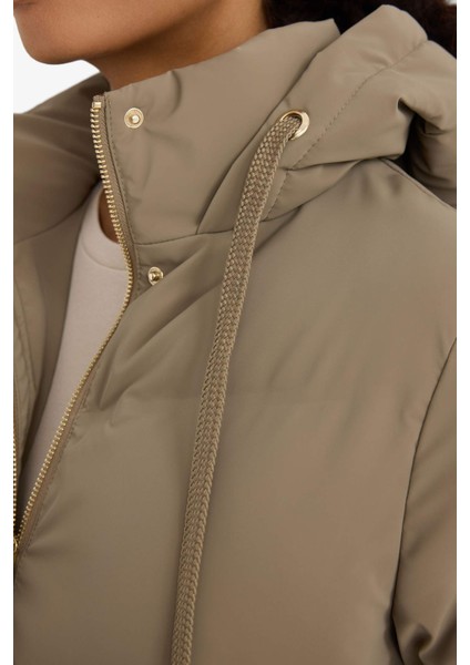 Regular Fit Kapüşonlu Fermuarlı Parka F2876AX25WN