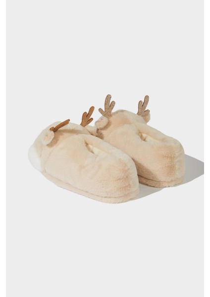 Kadın Yılbaşı Temalı Düz Taban Panduf A8388AX25WN fırsatları