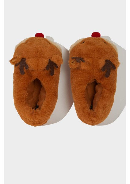 Kadın Yılbaşı Temalı Düz Taban Panduf A8388AX25WN