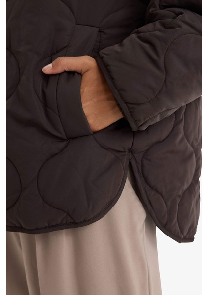 Su Geçirmez Regular Fit Kapitoneli Fermuarlı Mont F2086AX25AU