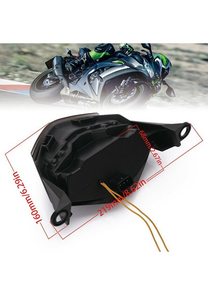 Kawasaki Motosiklet Arka Lambası LED Fren Lambası Dönüş Sinyal Lambaları (Yurt Dışından) fırsatları