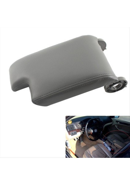 Bmw E46 98-06 Için Orta Kol Dayama Kapağı Konsol Kapağı Gri Fiber Deri ve Plastik (Yurt Dışından) fiyatları