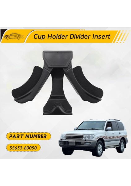 Toyota Land Cruiser 100 Serisi 00-07 / Lexus LX570 08-15 LX470 01-07 Merkez Konsol Kupası Tutucu Ekleme Bölücü (Yurt Dışından) fırsatları