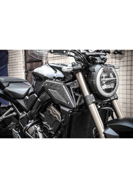 Honda CB650R 2019 2020 2021 Için Karbon Fiber Motosiklet Çerçeve Yan Panel Koruyucu Kapak Kabuğu Emme Borusu Koruyucusu (Yurt Dışından) modelleri