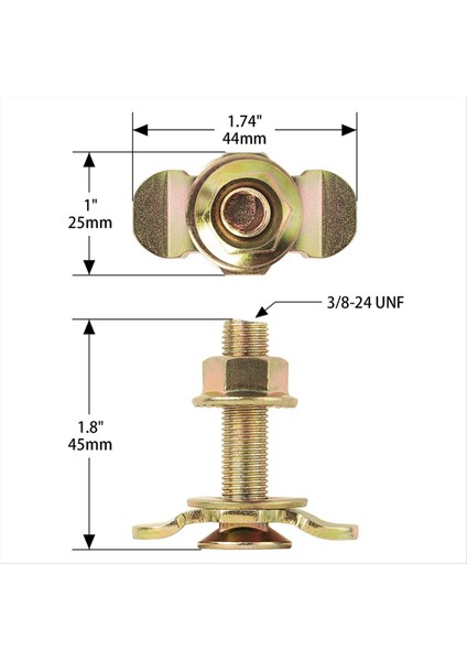 L Raylı Dişli Saplama Bağlantı Parçaları Çift Saplamalı L Raylı Raylar, Altın (Yurt Dışından) fiyatları