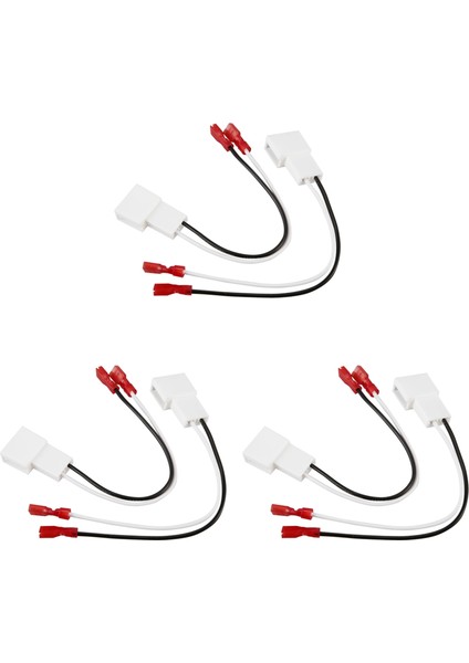 3x 72-8104 Toyota Camry 4 Koşucu Tacoma-Tundra Scion ve Daha Fazlası Için Araba Hoparlör Konnektörü Kablo Dairesi Adaptörü (Yurt Dışından)