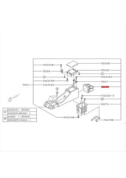 66150SA100ND Araba Konsolu Arka Kupa Tutucu Subaru Forester Için Gray 2003-2008 Kolfest Kutusu Arka Ac Ac Hava Outlet Içecek Tutucu (Yurt Dışından) indirimleri