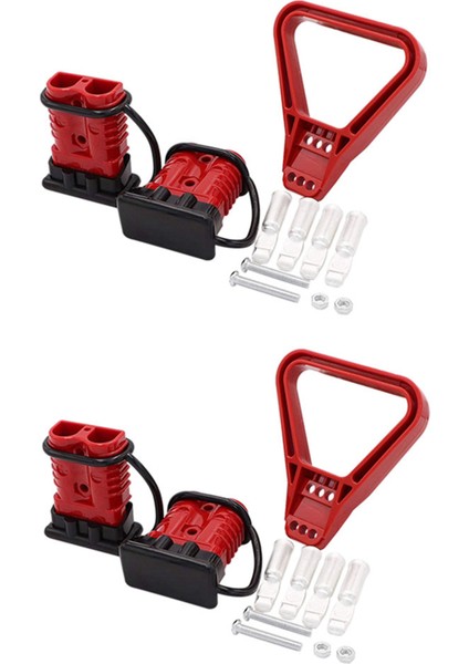 4pcs 175A 1/0 Awg Pil Güç Konektörü Kablosu Hızlı Bağlantı Bağlant Kısalma Kiti Atv Vinç Için Anderson Konnektörü Için (Yurt Dışından)