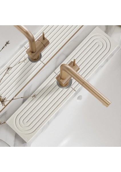 Ters Groove Musluk Pad Diatom Çamur Emici Hızlı Kurucu Sert Pedi Mutfak Banyo Lavabo Yıkama El Pedi (Yurt Dışından) indirimleri