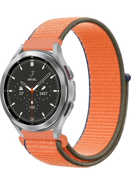 Newface Watch 22MM Hasırlı Cırtcırtlı Kordon - Turuncu