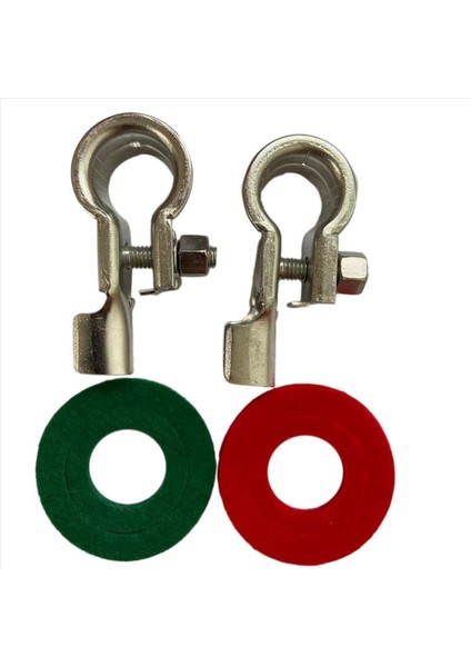 5 Çift Pil Terminalleri Konektörleri Kelepçeler Bakır Pil Terminal Kiti Pil Korozyonu Terminal Koruyucuları 17MM (Yurt Dışından) modelleri