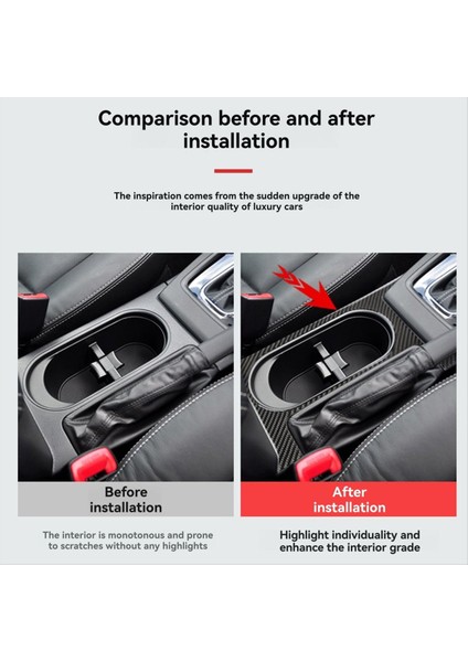 Subaru Forester 2013-2019 Için Karbon Fiber Su Kupası Dişli Iç Trim Sticker Dekorasyon Araç Aksesuarları (Yurt Dışından) indirimleri