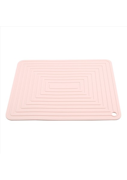 Büyük Silikon Tencere Tutucu Kare Kalın Isı Yalıtım Pedi Değil Olmayan Oluk Mutfak Masası Mat (Pembe) (Yurt Dışından) fiyatları