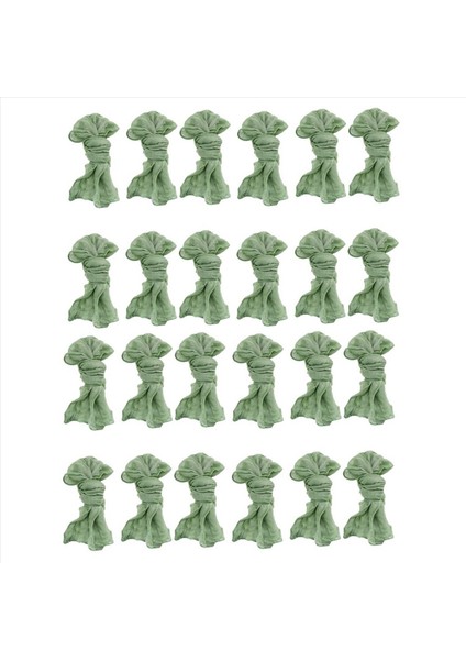 Gazlı Bez Peynirli Peçeteler Buruşuk Akşam Yemeği Peçeteleri Masa Peçeteleri Dekoratif Kumaş Peçeteler (Yeşil 24 Paket) (Yurt Dışından)