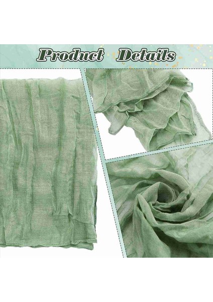 Gazlı Bez Peynirli Peçeteler Buruşuk Akşam Yemeği Peçeteleri Masa Peçeteleri Dekoratif Kumaş Peçeteler (Yeşil 24 Paket) (Yurt Dışından) indirimleri