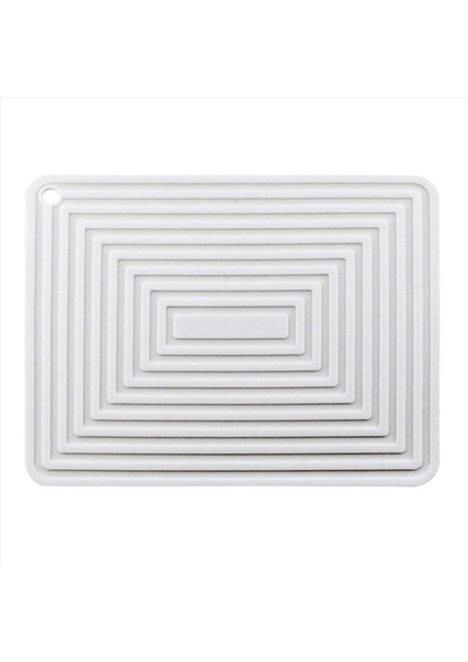3x Büyük Silikon Tencere Tutucusu Kare Kalın Isı Yalıtım Pedi Kaymaz Oluklu Mutfak Masa Paspası (Beyaz) (Yurt Dışından) modelleri