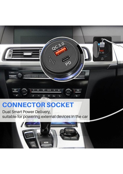 Araba Şarj Cihazı Soketi 18W ve Qc 3 0 USB Hızlı Şarj Soketi Hızlı Şarj (Yurt Dışından) fırsatları