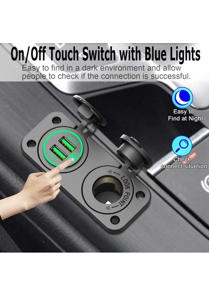 Qc 3 0 Çift USB Araba Şarj Cihazı C-Igarette Çakır Soketi 12V Hızlı Şarj Cihazı Tekne Motosiklet Kamyonu Için Iletişim Anahtarı (Yurt Dışından) indirimleri