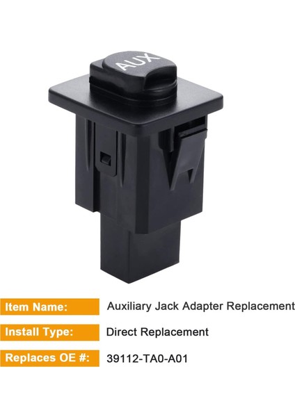 Yardımcı Giriş Jack Accord Aux Port Değiştirme Honda Accord Sedan Crosstour Pilot Için 39112-TA0-A01 (Yurt Dışından) fiyatları