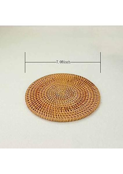 12 Adet Sıcak Yemekler Için Rattan Trivets Tablo Sıcak Pedler Masa Için Dayanıklı Pot Tutucu Mutfak Için Isıya Dayanıklı Paspaslar (Yurt Dışından) modelleri