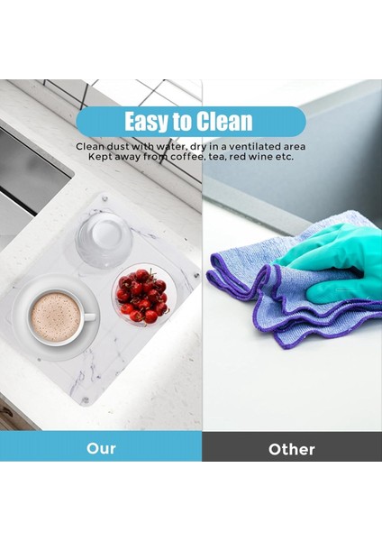 Mutfak Tezgahı Için Taş Kurutma Paspaslı Mermer Taş Yemek Kurutma Paspas Kurutma Taş Mutfak Tezgahı Kurutma Paspas (Yurt Dışından) modelleri