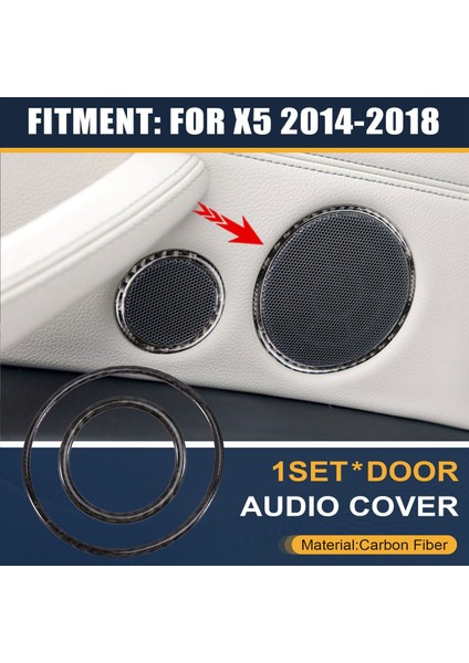 Bmw X5 Hoparlör Için Halka Trim Kapı Ses Kapağı Dekorasyon Iç Aksesuarlar Araba Stil Kiti (Yurt Dışından) fırsatları
