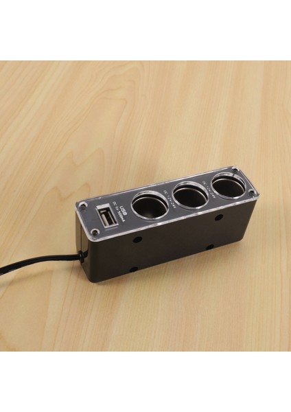 2x 3 Yollu Çok Fonksiyonlu Soket Arabası Çakmak Ayırıcı USB Fiş Şarj Cihazı Dc 12V/24V USB Bağlantı Noktası ile Üçlü Adaptör (Yurt Dışından) indirimleri