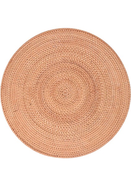 Rattan Dokuma Placemats Masa Paspasları Kaymaz Isıya Dayanıklı Yer Mat Hasır Placemat Sıcak Yemekler Için Trivets 40CM (Yurt Dışından)