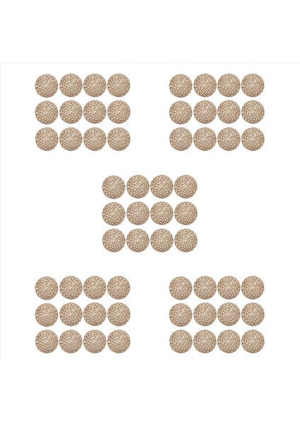 Yuvarlak Kağıt Dokuma Placemats Yemek Parti ve Düğün Için Dekoratif Halat Örgü Yer Paspasları 60 Adet (Yurt Dışından)