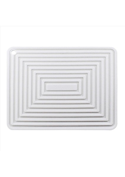 2x Büyük Silikon Tencere Tutucusu Kare Kalın Isı Yalıtım Pedi Kaymaz Oluklu Mutfak Masa Paspası (Beyaz) (Yurt Dışından) fiyatları