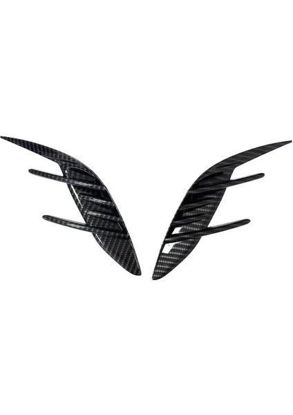 Araç Aksesuarları Sticker Arka Tampon Yan Havalandırma Spoiler Kia Stinger Için Canard Kapakları 2018-2023 Karbon Fiber Desen (Yurt Dışından)