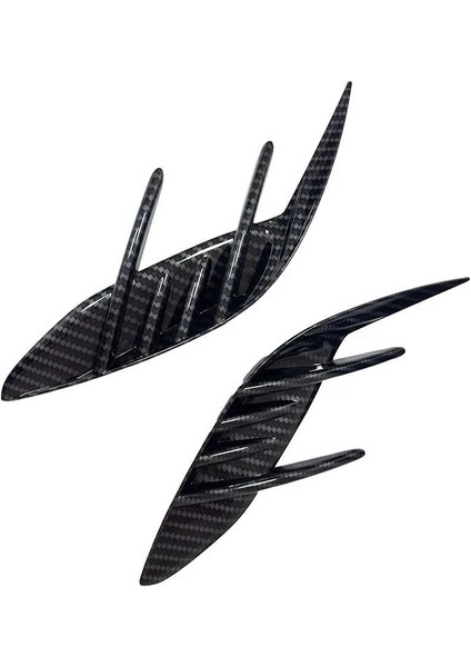 Araç Aksesuarları Sticker Arka Tampon Yan Havalandırma Spoiler Kia Stinger Için Canard Kapakları 2018-2023 Karbon Fiber Desen (Yurt Dışından) fırsatları