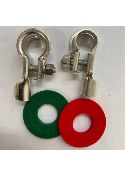 4 Çifti Pil Terminalleri Konektörler Kelepçeler Bakır Pil Terminal Kiti Pil Korozyonu Terminal Koruyucuları 17MM (Yurt Dışından) fırsatları