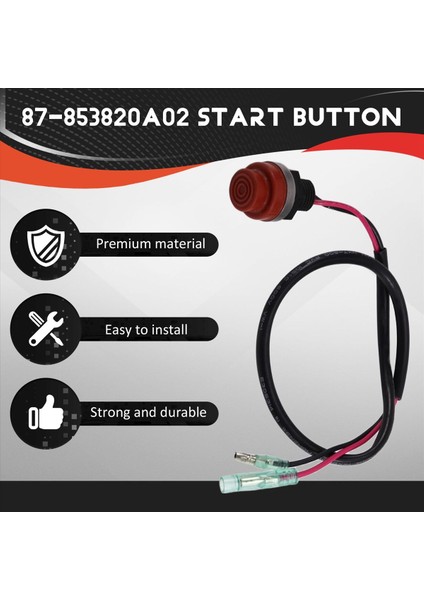 87-853820A02 Merkür Mariner Için Başlat Düğmesi 8hp 30HP ile (Yurt Dışından) fırsatları