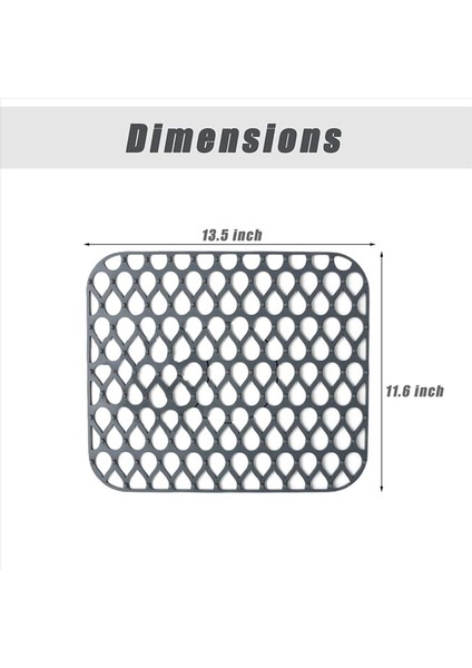 2x Mutfak Lavabo Mat Paslanmaz Çelik Lavabo Için Silikon Lavabo Paspasları Mutfak Lavabosu Için Lavabo Koruyucuları - 13 58X11 6inch (Yurt Dışından) fırsatları