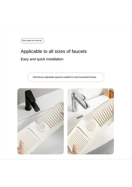 2pcs Silikon Musluk Sıçrama Pedi Banyo Mutfak Paspası Anti-Plaka Tahliye Ped Musluk Alt Su Geçirmez Kalınlaşma (Yurt Dışından) modelleri