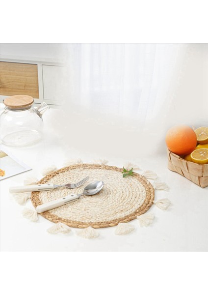 10X Dokuma Sepet Duvar Dekorasyonu Dokuma Sepet Duvar Dekor Hasır Duvar Duvar Asılı Küçük Makrame Boho Duvar Sanat Ev Dekor (Yurt Dışından) fırsatları