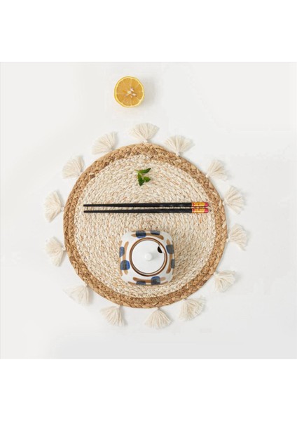 10X Dokuma Sepet Duvar Dekorasyonu Dokuma Sepet Duvar Dekor Hasır Duvar Duvar Asılı Küçük Makrame Boho Duvar Sanat Ev Dekor (Yurt Dışından) indirimleri