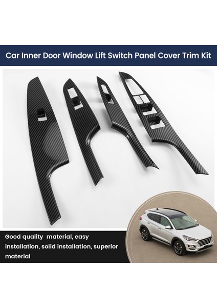 Araba Iç Kapı Kolçak Pencere Asansör Anahtarı Panel Kapak Trim Kiti Abs Iç Aksesuar Hyundai Tucson 2015 - 2019 (Yurt Dışından) indirimleri