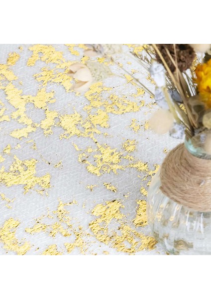 6x Masa Koşucu Köpüklü Polyester Tül Şerit Rulo Altın Folyo Doğum Günü Partisi Düğün Noel Dekor 28CMX10M (Yurt Dışından) indirimleri