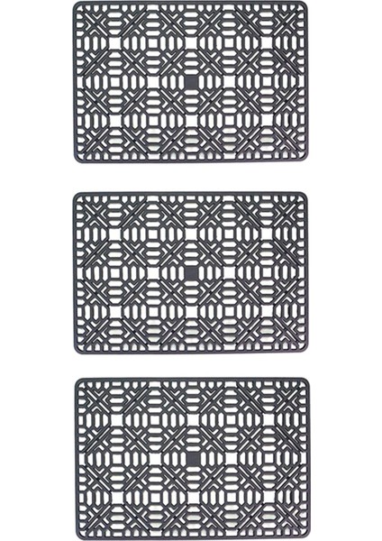 3x Lavabo Mat Mutfak Lavabo Koruyucu Alt Paslanmaz Çelik Veya Porselen Kase Lavabosu Silikon Kaymaz Isı Dayanıklı (Yurt Dışından)