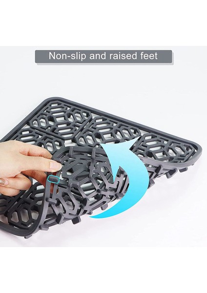 3x Lavabo Mat Mutfak Lavabo Koruyucu Alt Paslanmaz Çelik Veya Porselen Kase Lavabosu Silikon Kaymaz Isı Dayanıklı (Yurt Dışından) modelleri