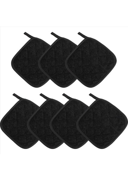 14 Adet Mutfak Fırın Eldivenleri Için Siyah Pamuklu Tencere Tutucuları Makine Yıkanabilir ve Isıya Dayanıklı Sıcak Ped (Yurt Dışından) fiyatları